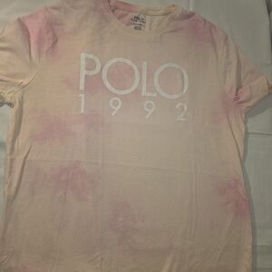 Polo by Ralph Lauren  "Polo 1992" Shirt - Pink and Cream Tie Dye